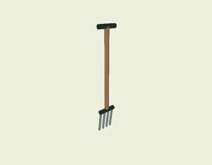 Original illustrative 3D model of Digging fork