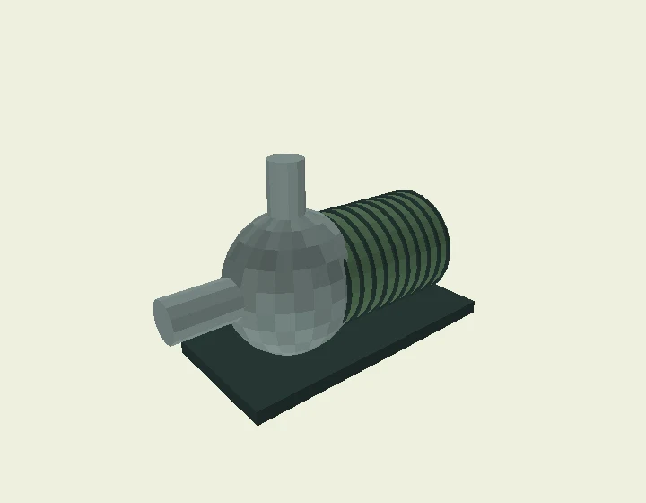Original illustrative 3D model of Irrigation pump