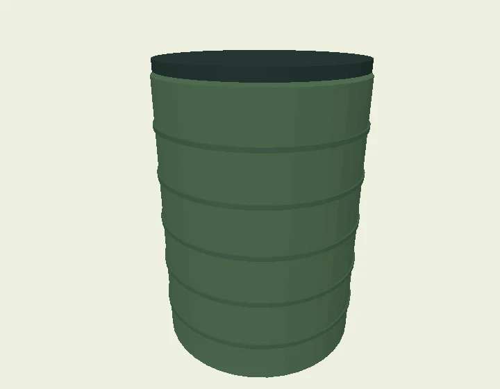 Original illustrative 3D model of Water storage tank