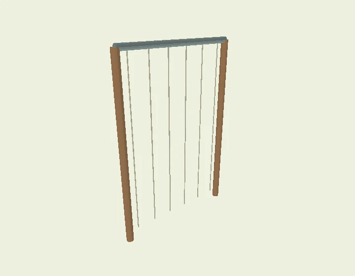 Original illustrative 3D model of Crop trellis