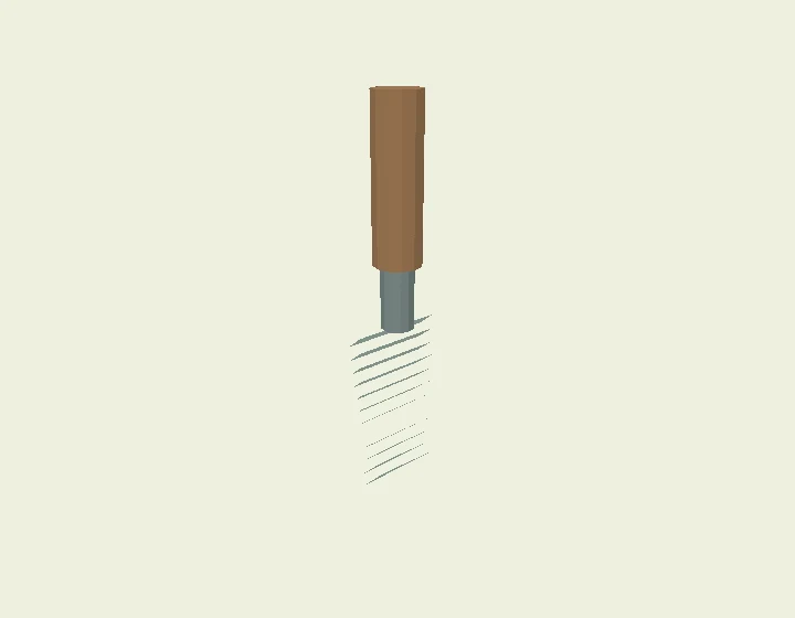 Original illustrative 3D model of Hand trowel